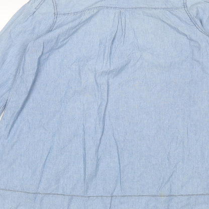 Topshop Womens Blue   A-Line  Size 8