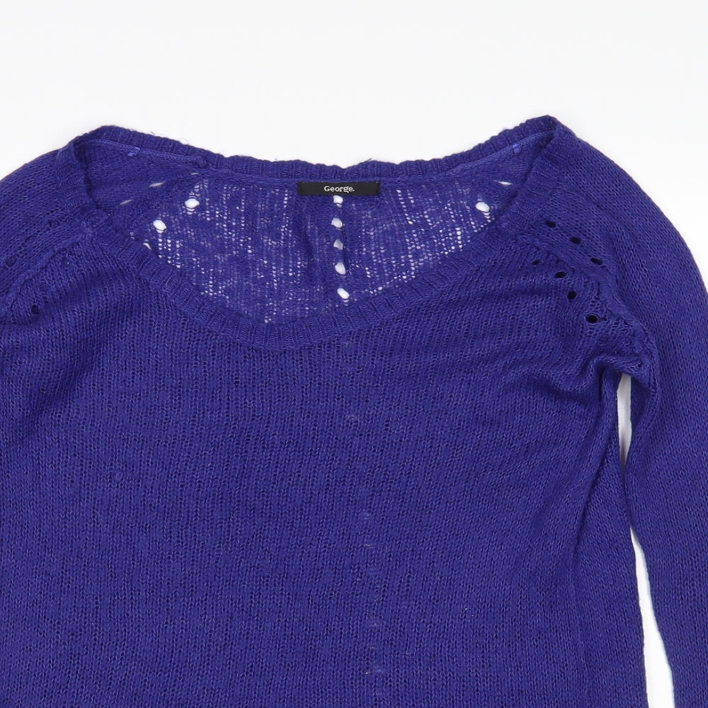 George Womens Purple   Pullover Jumper Size 10