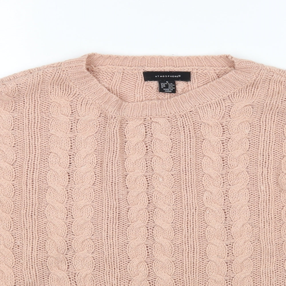 Womens UK Size S Atmosphere Pink Pullover Jumper