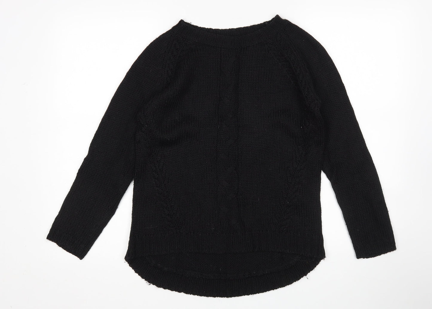 Womens UK Size M Preworn Black Pullover Jumper