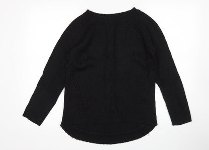 Womens UK Size M Preworn Black Pullover Jumper