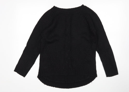 Womens UK Size M Preworn Black Pullover Jumper