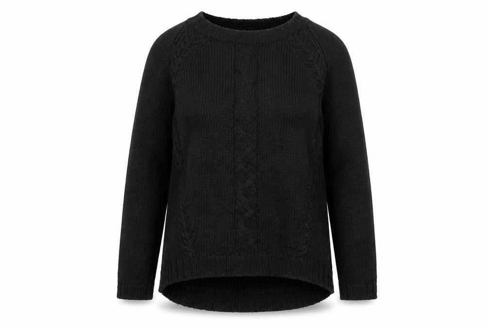 Womens UK Size M Preworn Black Pullover Jumper