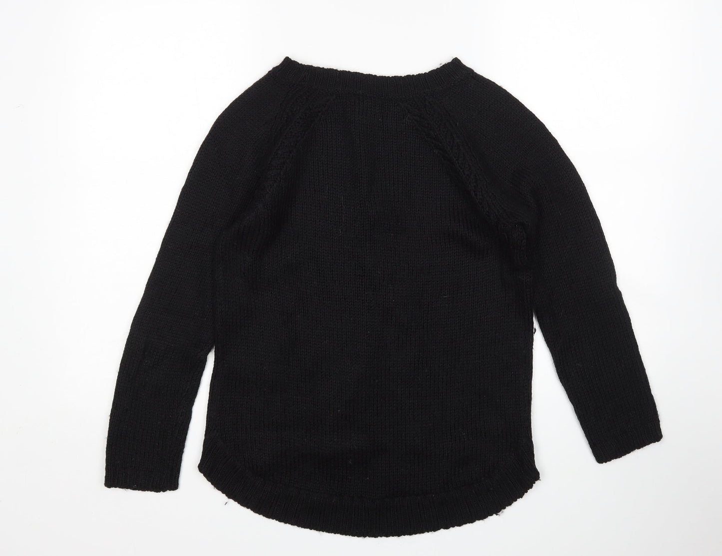 Womens UK Size M Preworn Black Pullover Jumper
