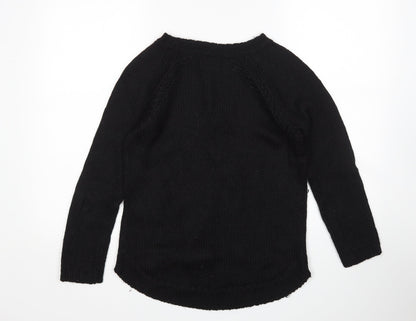 Womens UK Size M Preworn Black Pullover Jumper