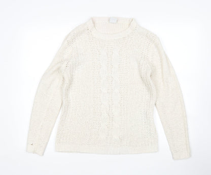 Vera Moda Womens Ivory   Pullover Jumper Size M