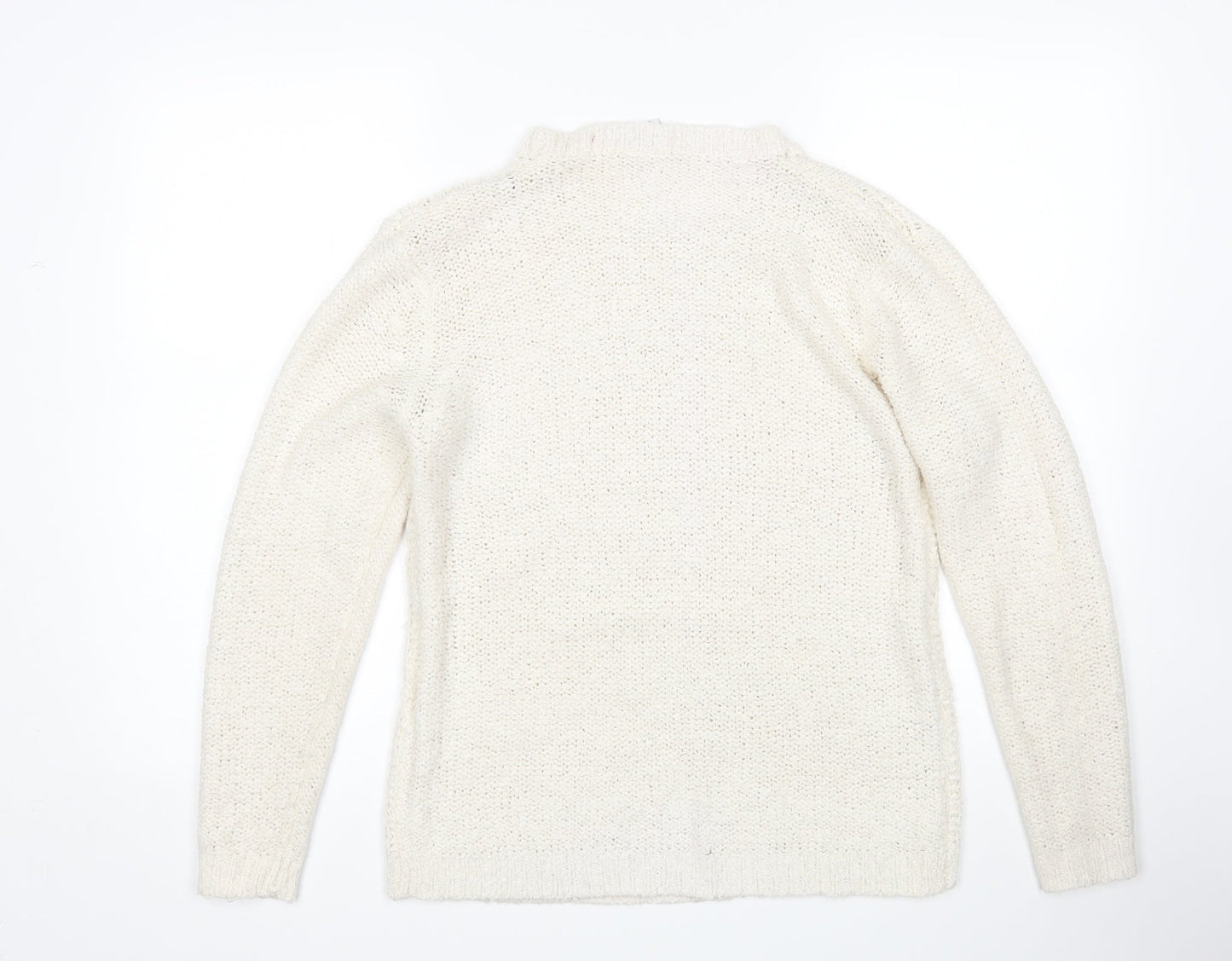 Vera Moda Womens Ivory   Pullover Jumper Size M