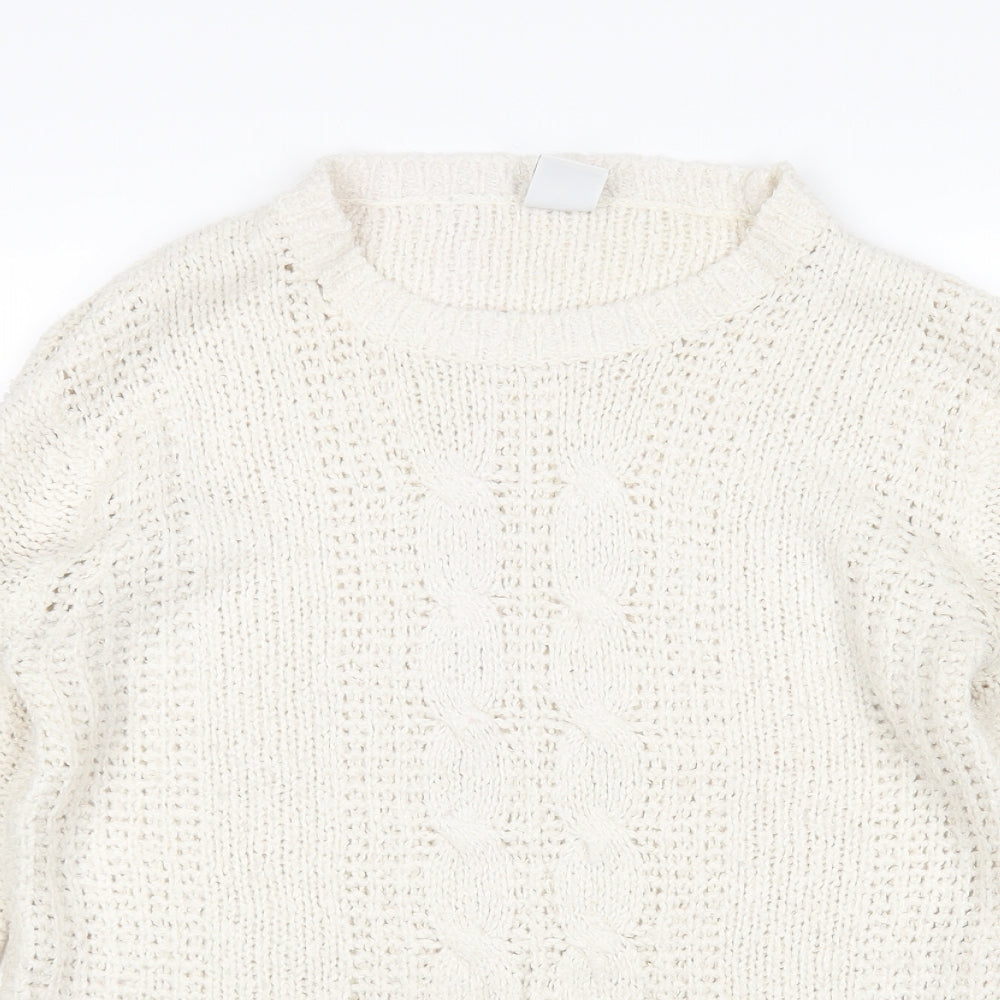 Vera Moda Womens Ivory   Pullover Jumper Size M