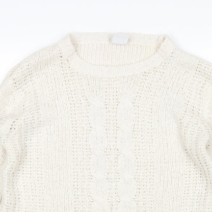Vera Moda Womens Ivory   Pullover Jumper Size M