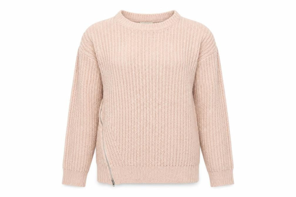 Womens UK Size S Papaya Pink Pullover Jumper