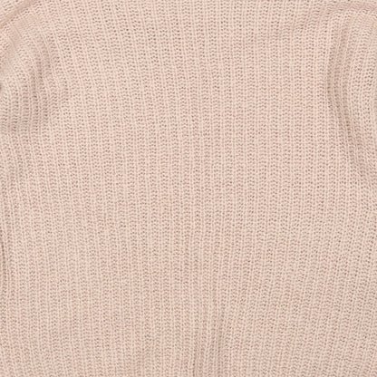 Womens UK Size S Papaya Pink Pullover Jumper