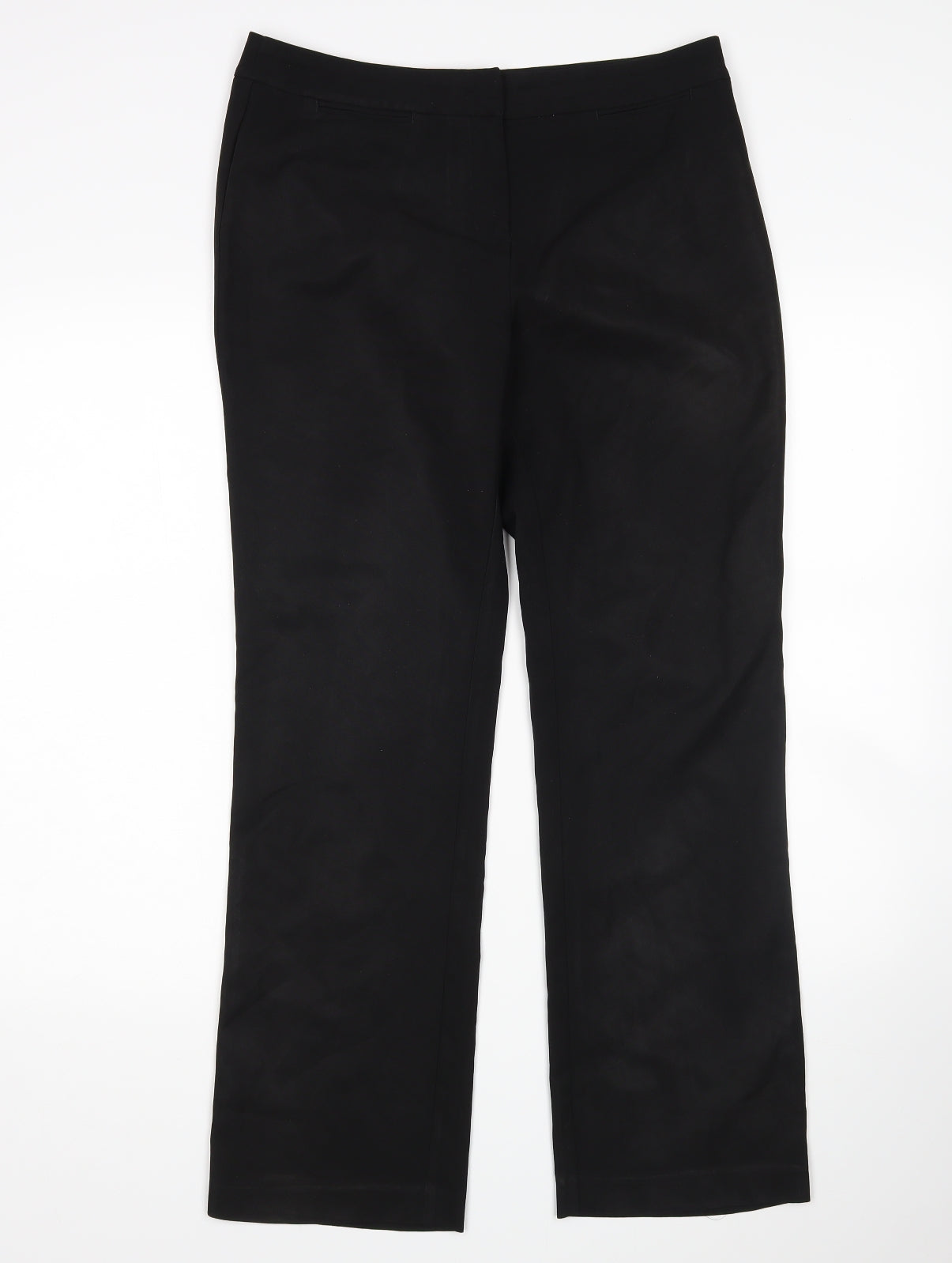Womens UK Size 10 Papaya Regular Fit Rain Trousers Black Trousers