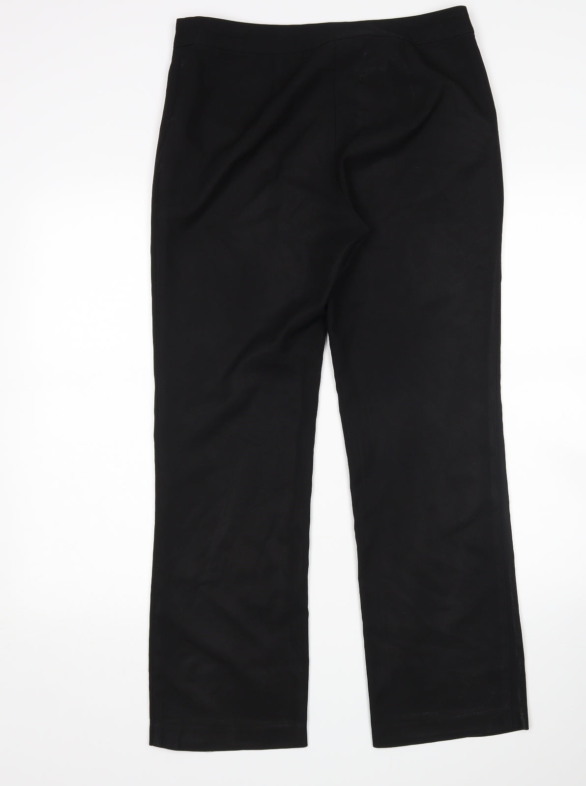 Womens UK Size 10 Papaya Regular Fit Rain Trousers Black Trousers