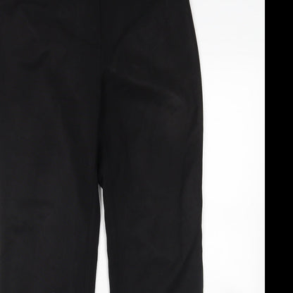 Womens UK Size 10 Papaya Regular Fit Rain Trousers Black Trousers