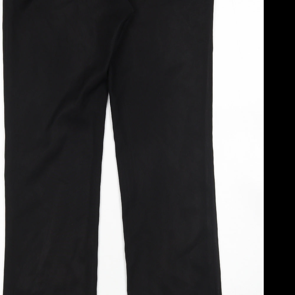 Womens UK Size 10 Papaya Regular Fit Rain Trousers Black Trousers