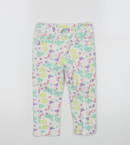Lupilu Girls Multicoloured Animal Print   Jeans Size 18 Months