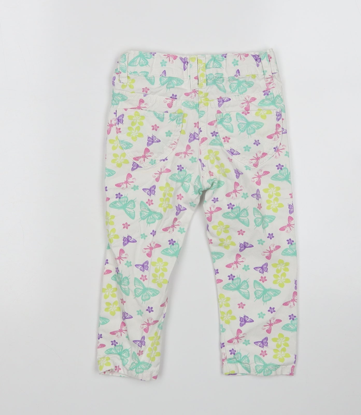 Lupilu Girls Multicoloured Animal Print   Jeans Size 18 Months
