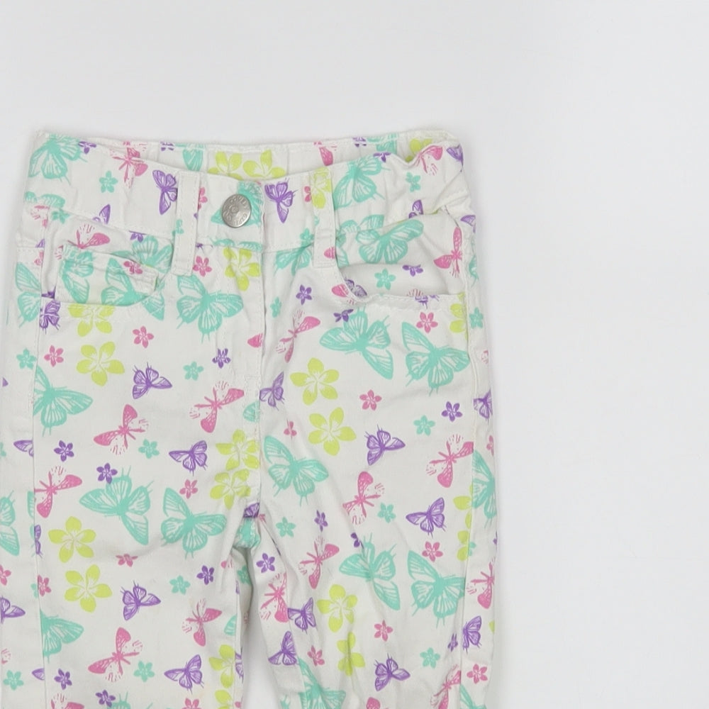 Lupilu Girls Multicoloured Animal Print   Jeans Size 18 Months
