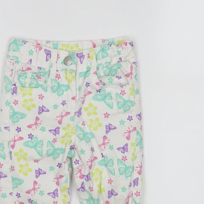 Lupilu Girls Multicoloured Animal Print   Jeans Size 18 Months