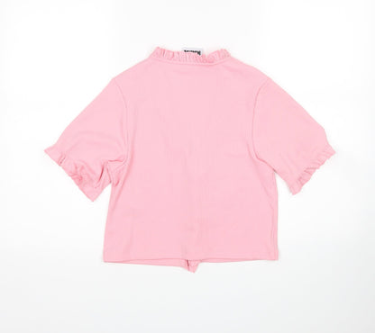 Womens UK Size S Reclaimed Vintage Pink Cardigan Jumper