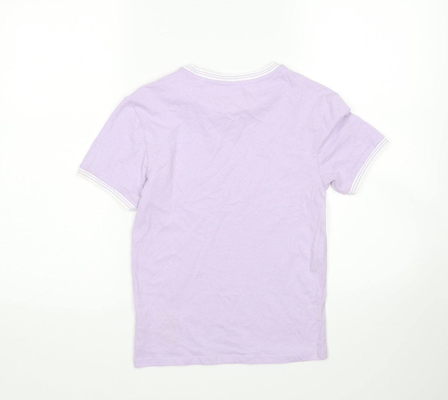 Womens UK Size 4 Jack Wills Purple Basic T-Shirt