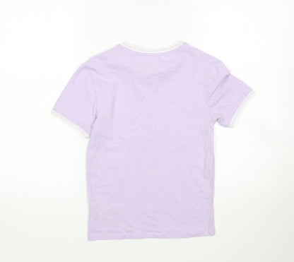 Womens UK Size 4 Jack Wills Purple Basic T-Shirt