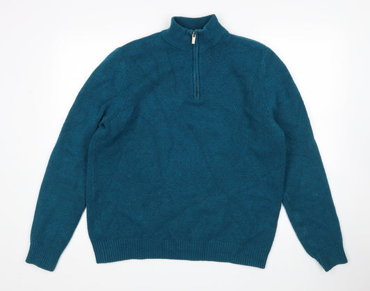 TU Mens Green   Pullover Sweatshirt Size L