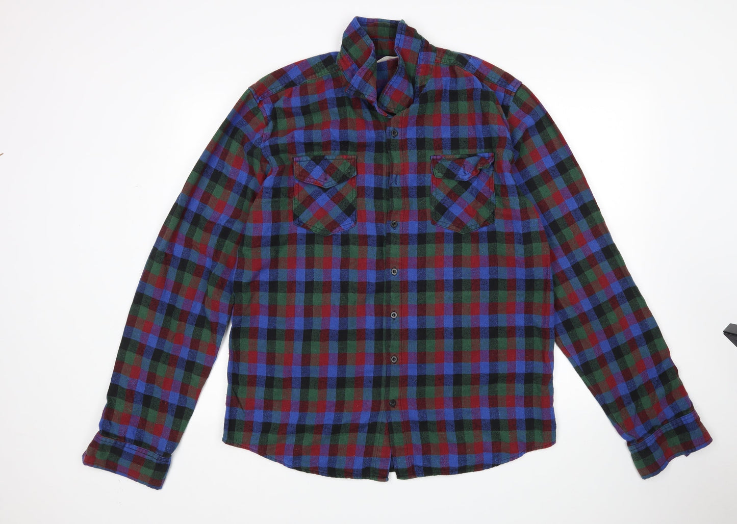 Mens UK Size XL Chor Multicoloured  Button-Up Long Sleeve Casual Shirt