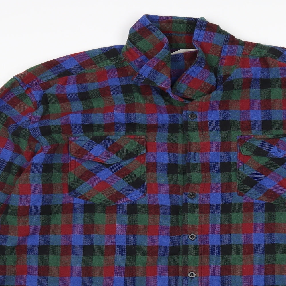 Mens UK Size XL Chor Multicoloured  Button-Up Long Sleeve Casual Shirt