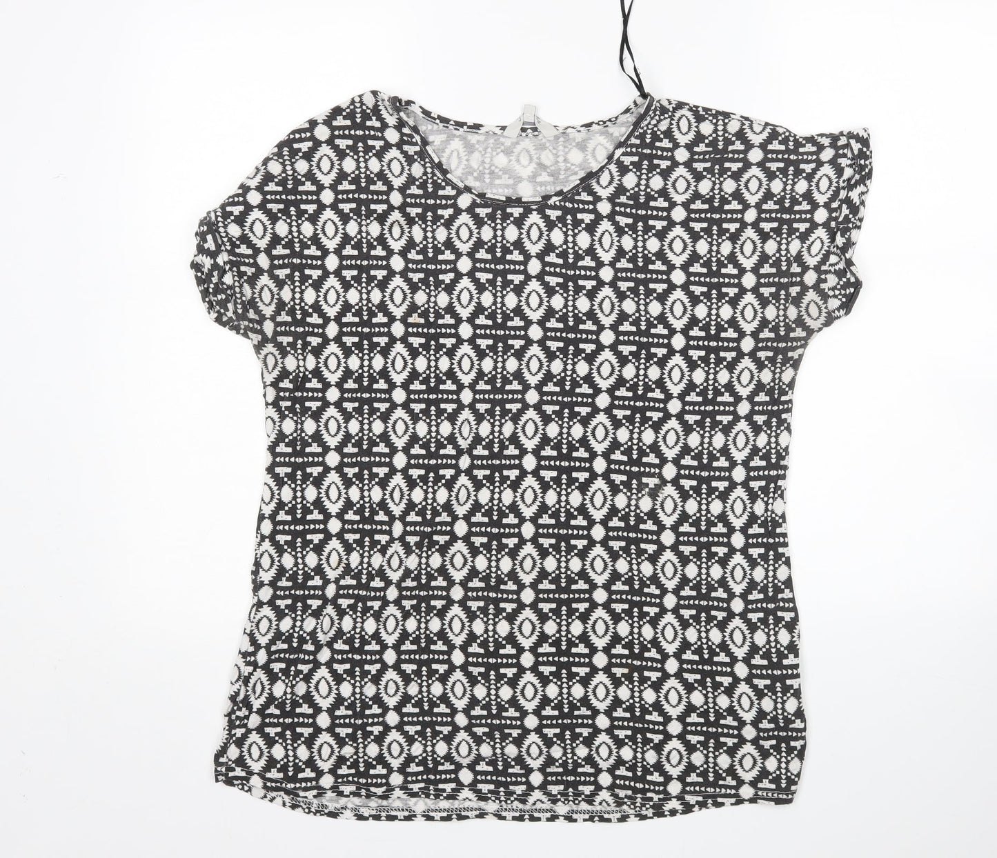 Womens UK Size 14 Peacocks Multicoloured Basic T-Shirt