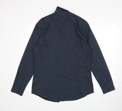 Mens UK Size M H&M Multicoloured  Button-Up Long Sleeve Casual Shirt