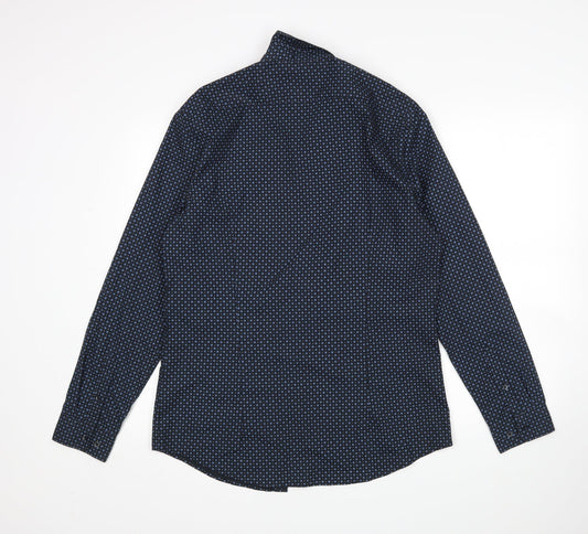 Mens UK Size M H&M Multicoloured  Button-Up Long Sleeve Casual Shirt