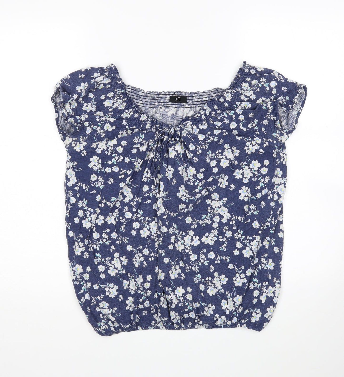 F&F Womens Multicoloured Floral  Basic T-Shirt Size 12