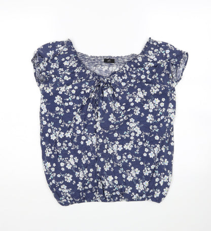 F&F Womens Multicoloured Floral  Basic T-Shirt Size 12