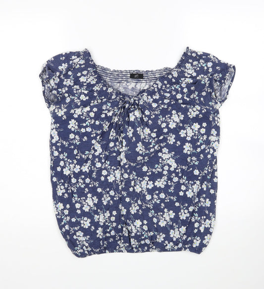 F&F Womens Multicoloured Floral  Basic T-Shirt Size 12