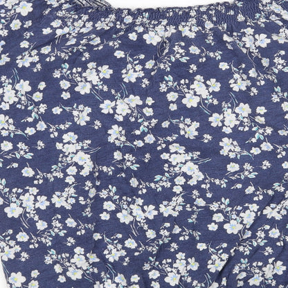 F&F Womens Multicoloured Floral  Basic T-Shirt Size 12