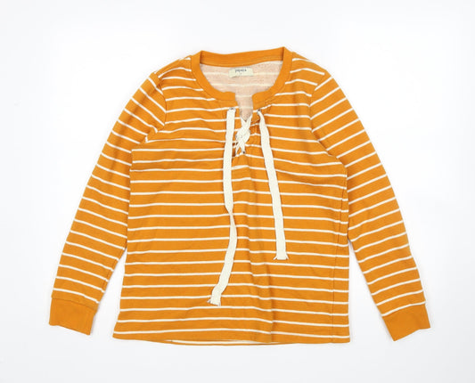 Womens UK Size S Papaya Multicoloured Pullover Jumper