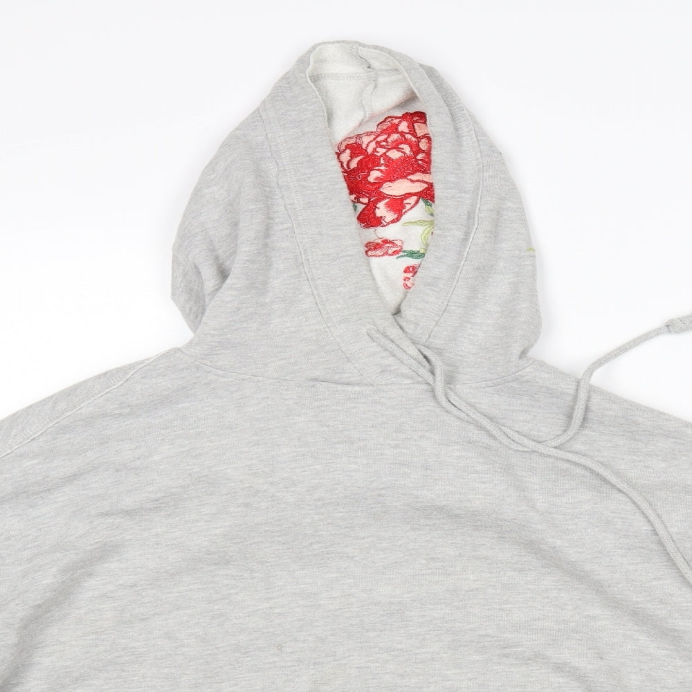 H&M Womens Grey   Pullover Hoodie Size M