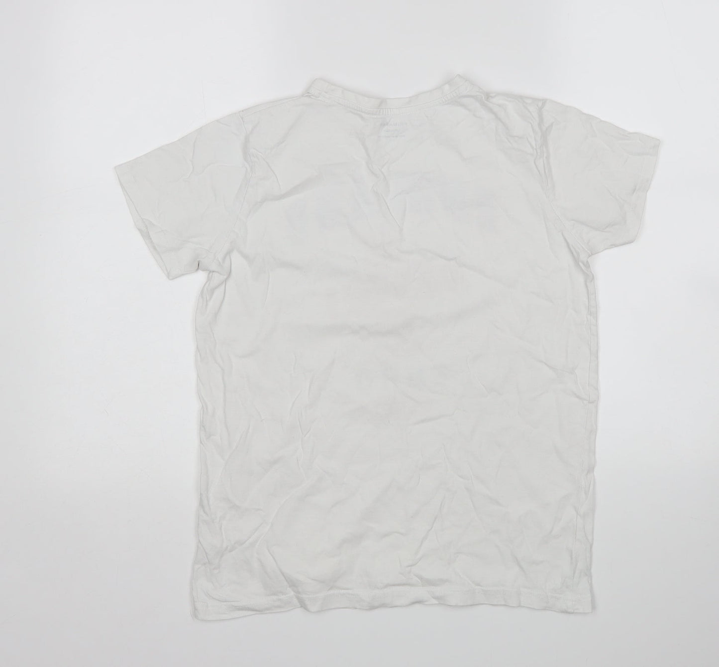 Primark Boys White   Basic T-Shirt Size 12-13 Years  - England Euro 2020