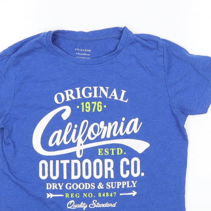 Primark Boys Blue   Basic T-Shirt Size 9-10 Years
