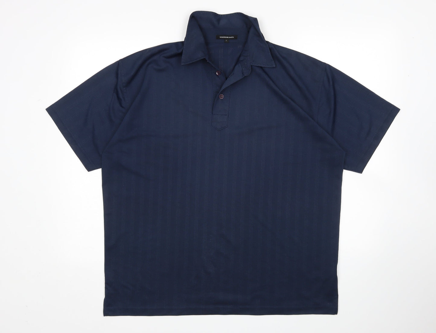 Whispering Smith Mens Blue    Polo Size L