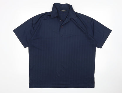 Whispering Smith Mens Blue    Polo Size L