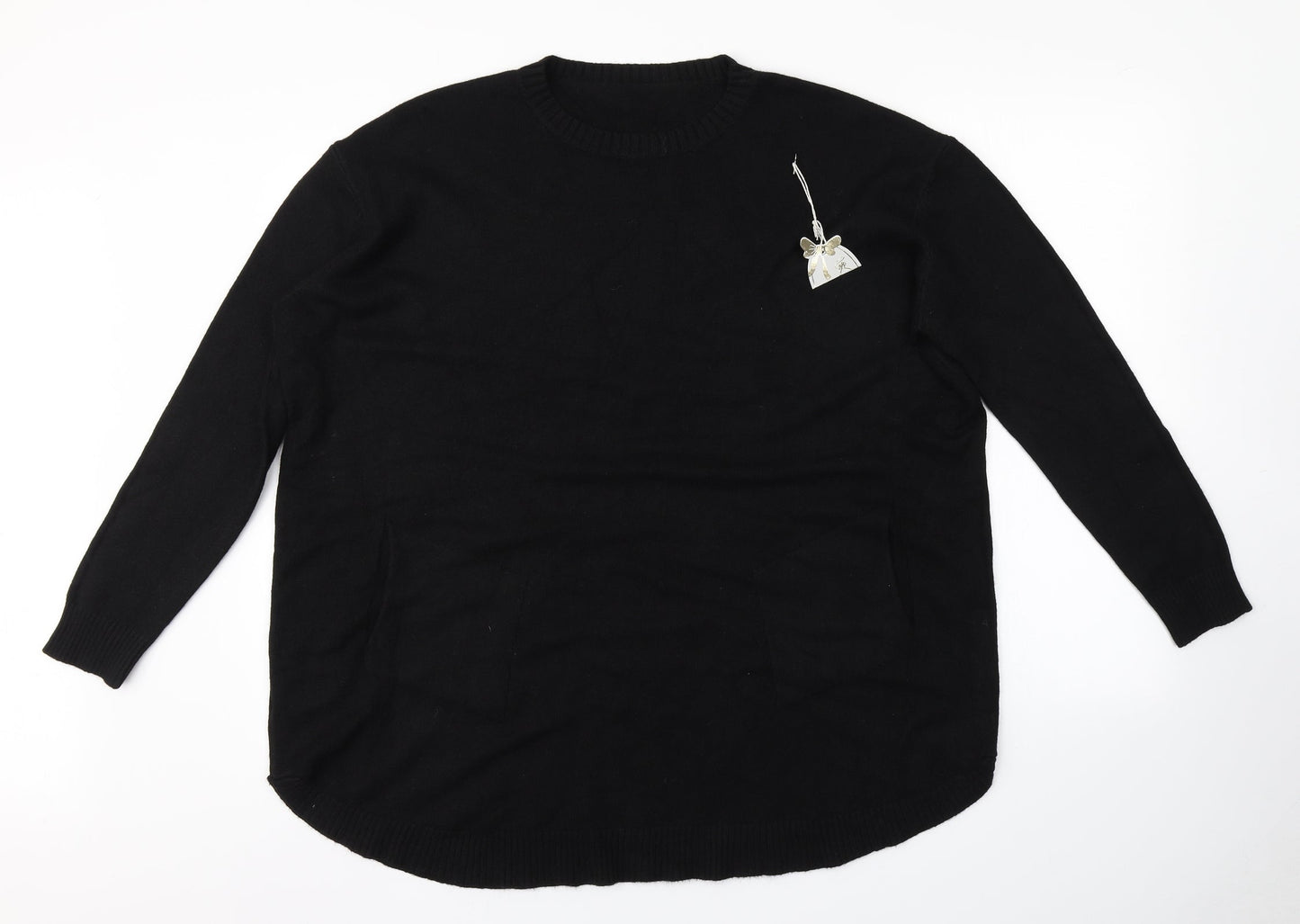 Womens UK Size  Preworn Black Pullover Jumper