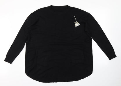 Womens UK Size  Preworn Black Pullover Jumper