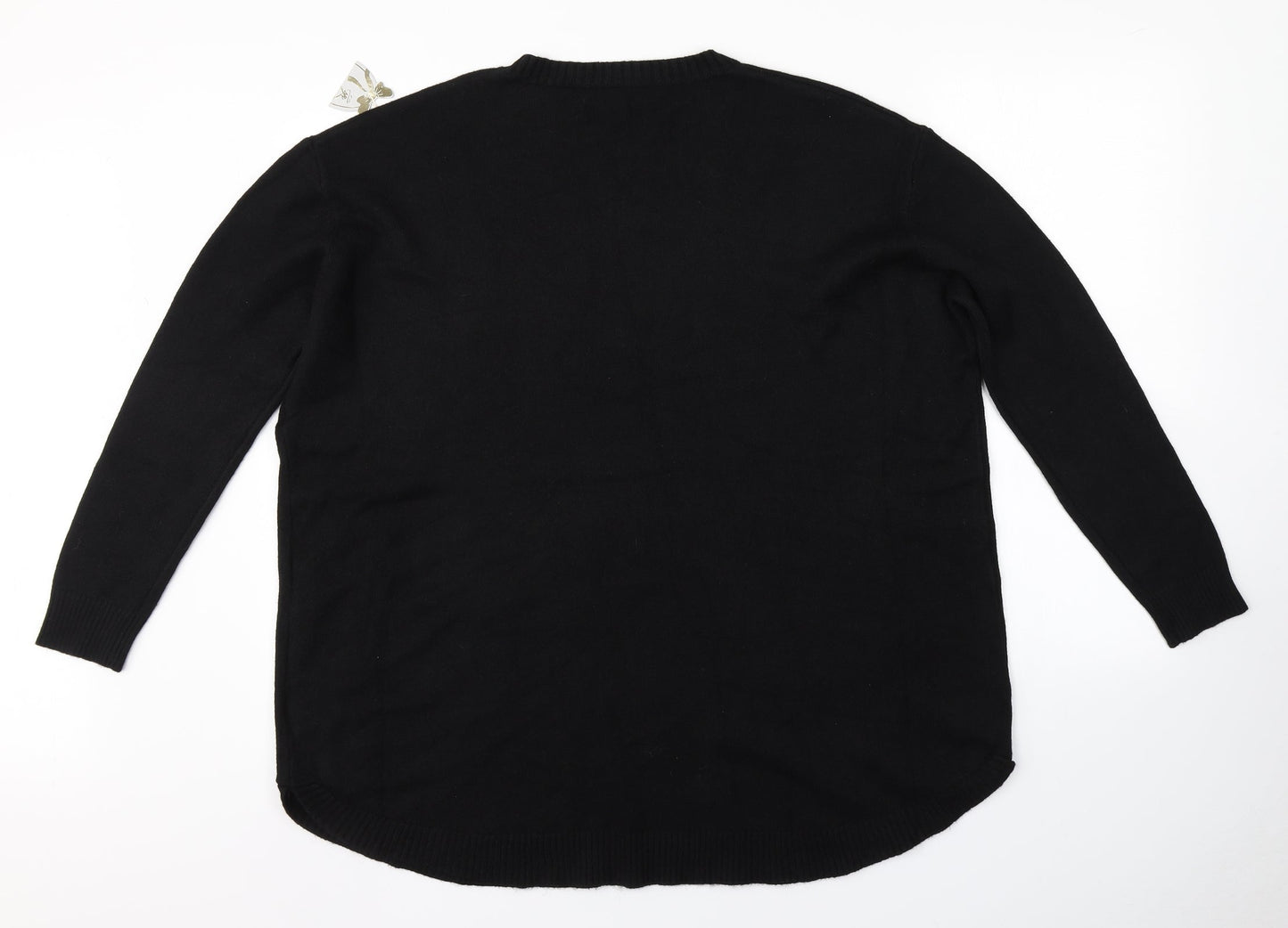 Womens UK Size  Preworn Black Pullover Jumper