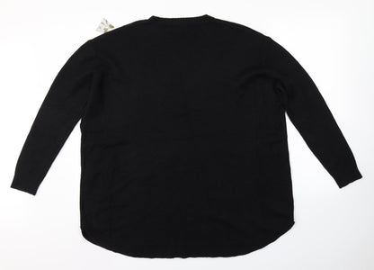 Womens UK Size  Preworn Black Pullover Jumper