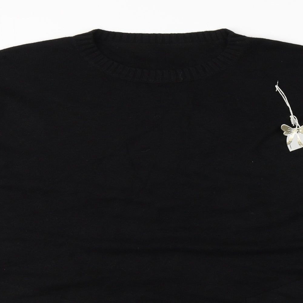 Womens UK Size  Preworn Black Pullover Jumper