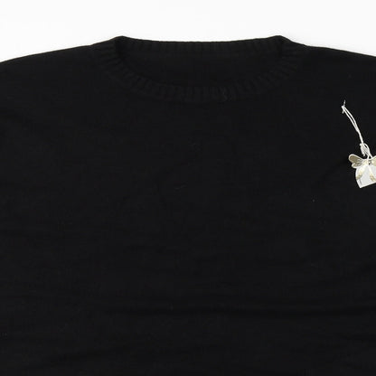Womens UK Size  Preworn Black Pullover Jumper