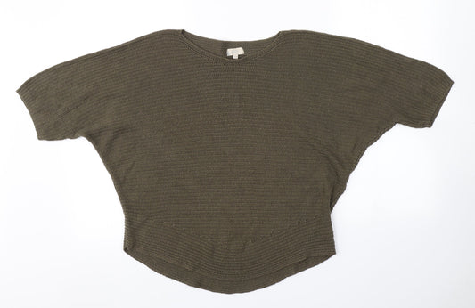 Womens UK Size S Amanti Green Pullover Jumper