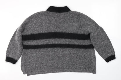 Womens UK Size  Preworn Grey Pullover Jumper